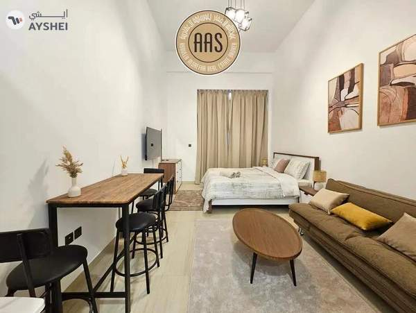 fully furnished spacious luxurious studio in the heart of jvc with free amenities