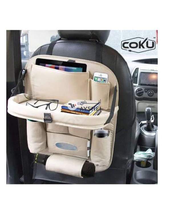 Agc Rear Car Seat Hanging Storage With Foldable Table Tray