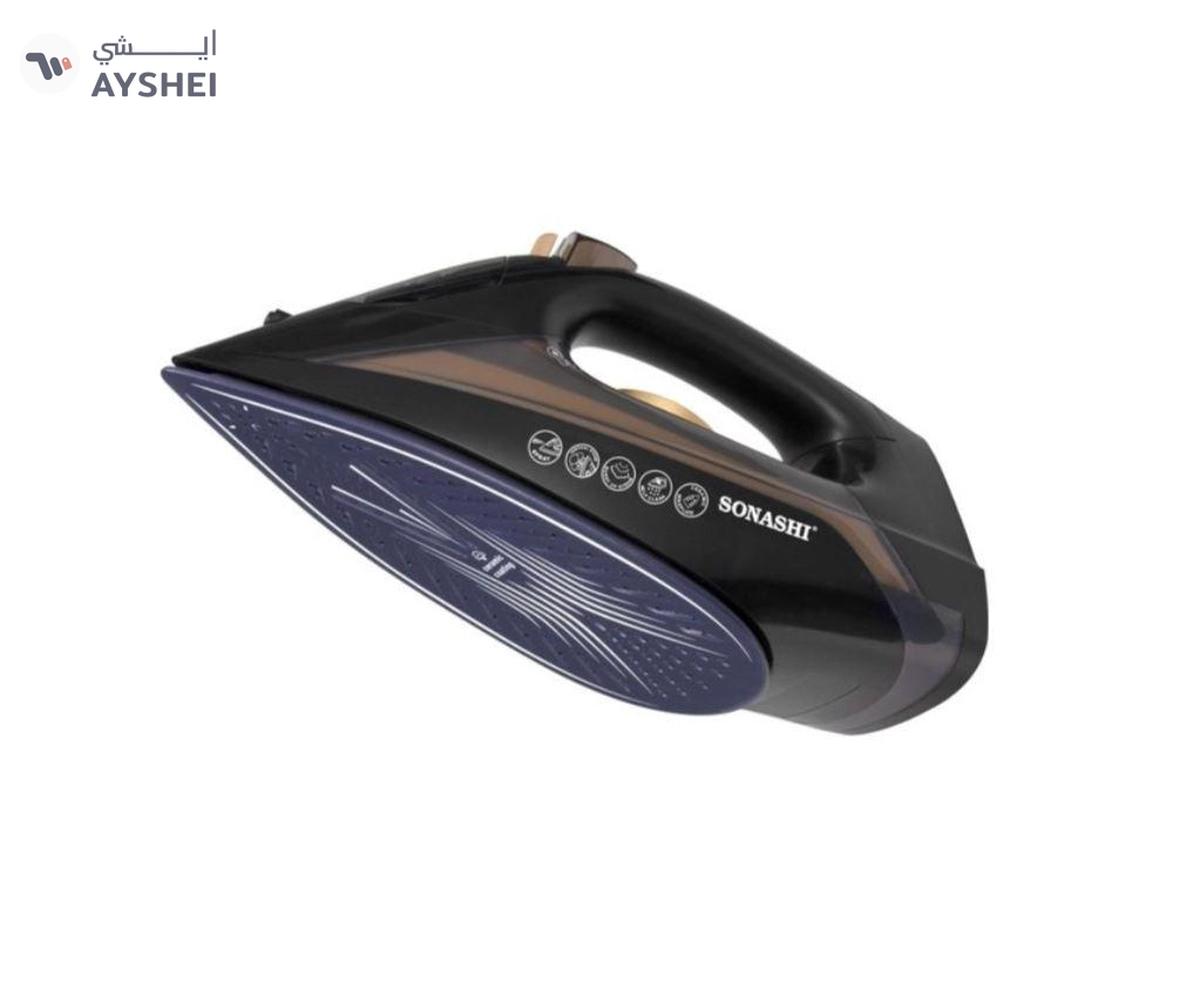 Sonashi Steam Iron with Ceramic Coated Soleplate/Self Clean Function,1 kg 2200 W-0-landscape