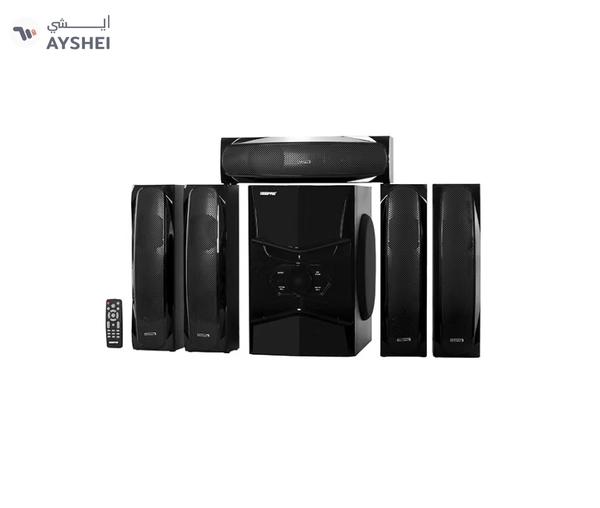 Geepas 5.1 Channel Multimedia Speaker System with Remote Control- GMS8578| FM Radio, Bluetooth, USB Input, SD Card Reader, Karaoke Function| LED Display