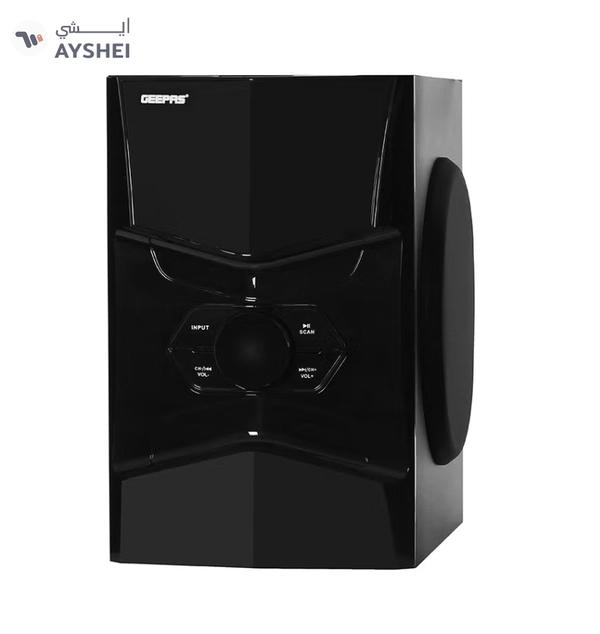 Geepas 5.1 Channel Multimedia Speaker System with Remote Control- GMS8578| FM Radio, Bluetooth, USB Input, SD Card Reader, Karaoke Function| LED Display