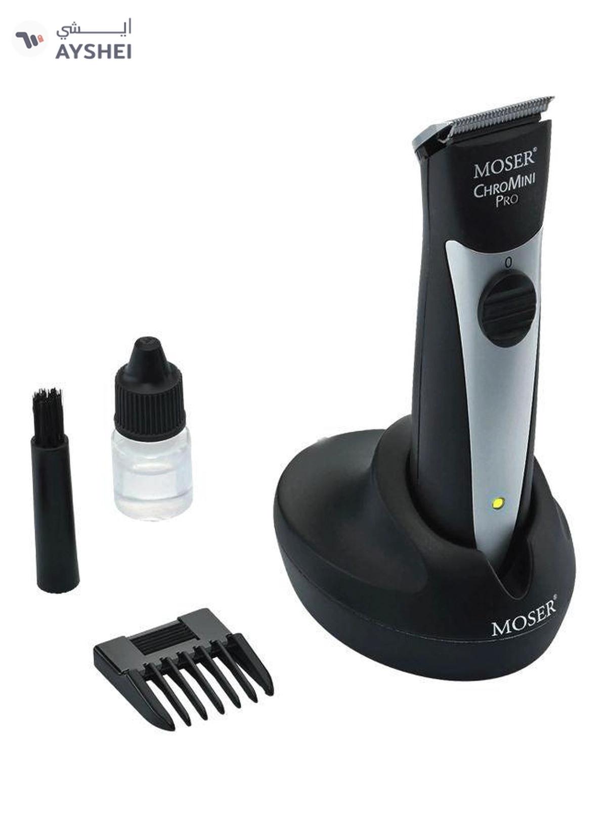 MOSER Chromini Pro Professional Battery Trimmer Black/Silver-0-0