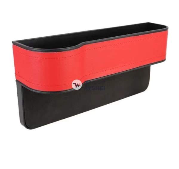 FED 2-Piece Car Multi-Functional Seat Console Leather Boxes