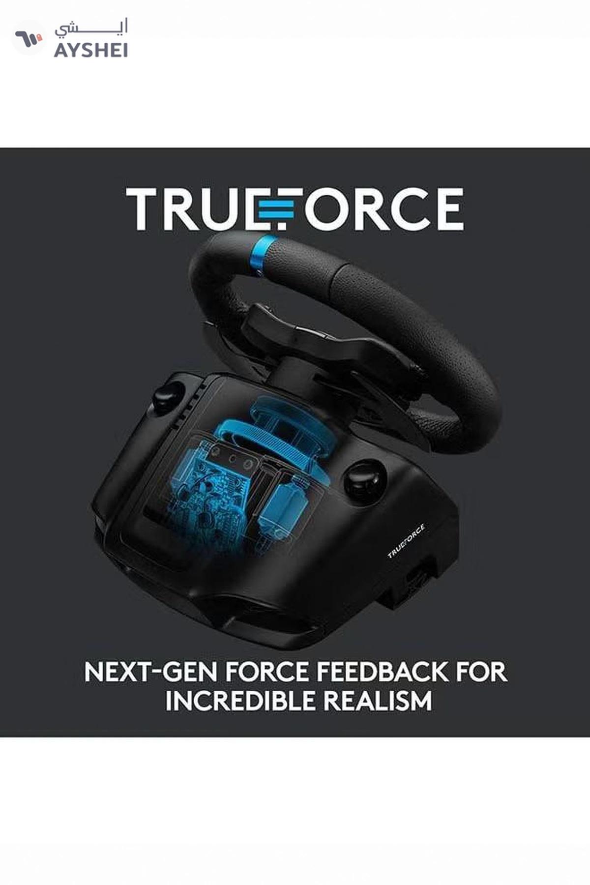 Logitech G923 Wireless Racing Wheel And Pedals For Xbox featuring Trueforce Up to 1000 Hz Force Feedback, Responsive Pedal, Dual Clutch Launch Control, And Genuine Leather Wheel Cover-0-portrait