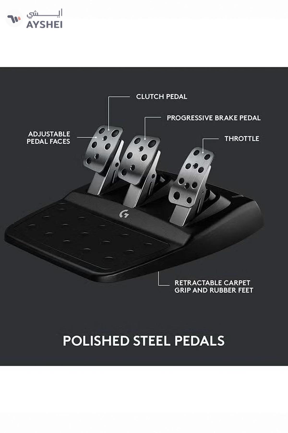 Logitech G923 Wireless Racing Wheel And Pedals For Xbox featuring Trueforce Up to 1000 Hz Force Feedback, Responsive Pedal, Dual Clutch Launch Control, And Genuine Leather Wheel Cover-1-portrait