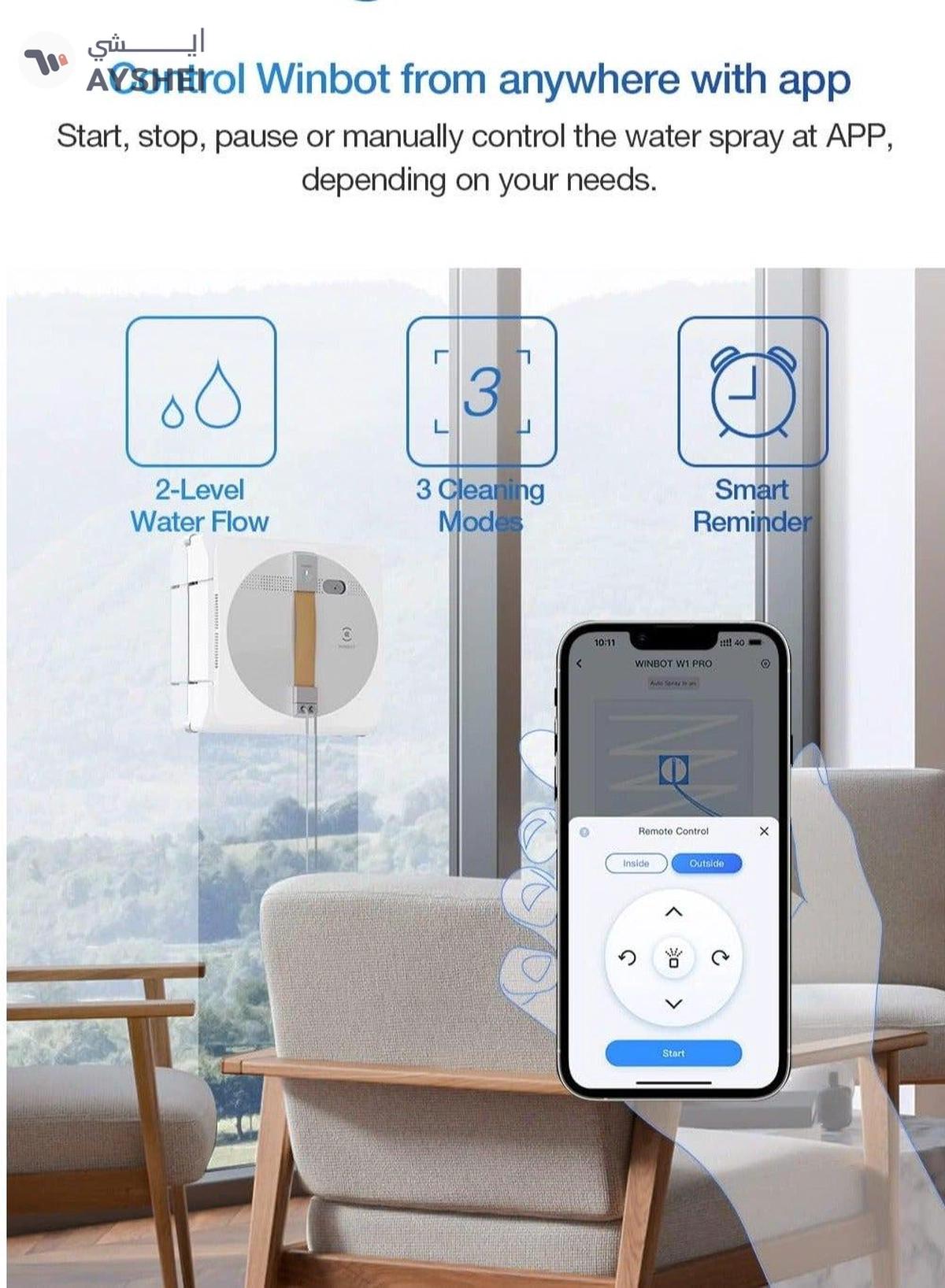 ecovacs Window Cleaning Robot Vacuum Winbot W1 Pro-0-portrait