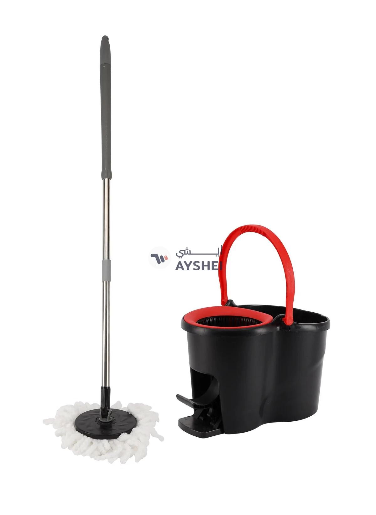 DELCASA Spin Easy Mop with Steel Drum Microfiber Mop Head DC2358-0-portrait