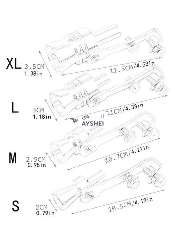 Generic Turbo Sound Whistle Exhaust Fake Blow-off Valve Simulator