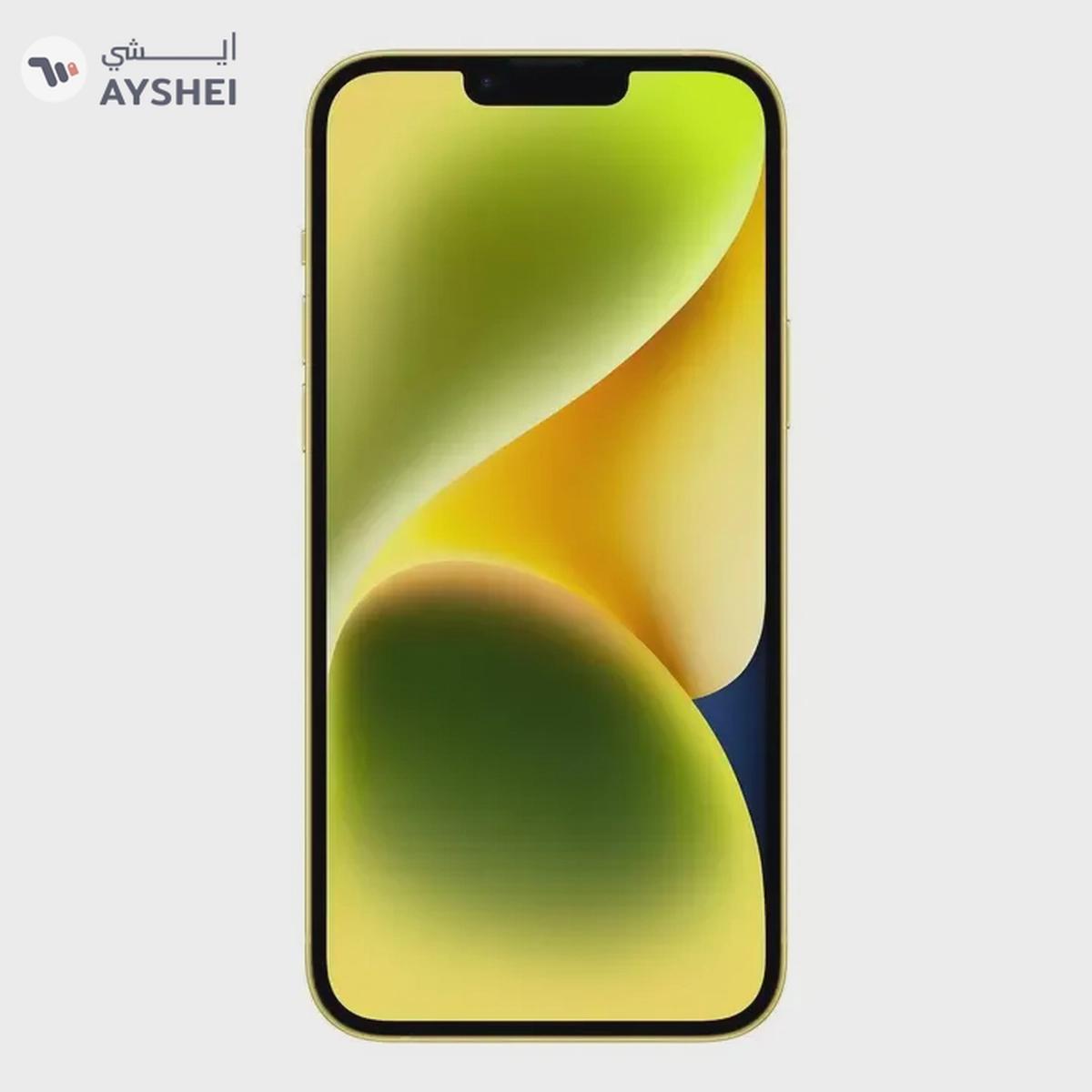 Renewed Apple IPhone 14 128GB Yellow- 12 months exclusive warranty by RedoShop.-1-portrait