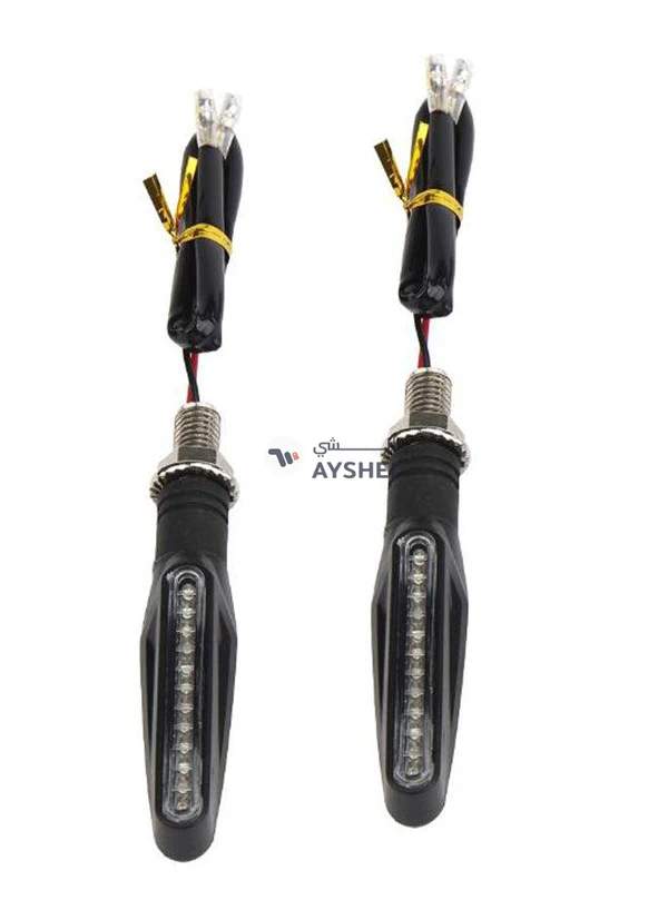 Generic 2-Piece Motorcycle Turn Signal LED Light Indicator Set