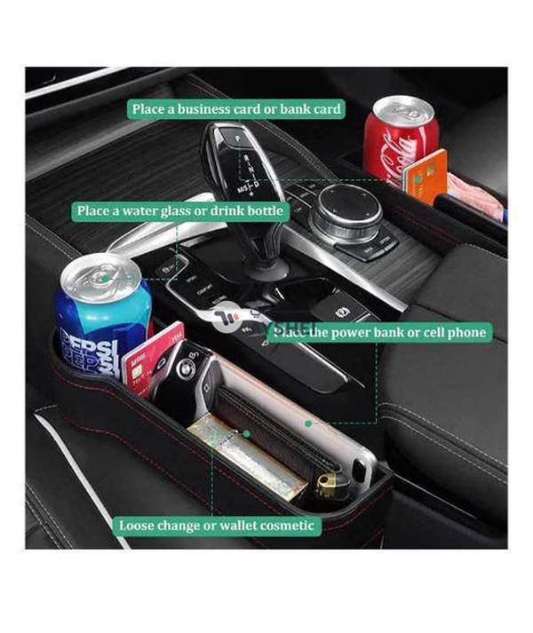 AMERTEER Car Seat Gap Organizer And Storage, Multifunctional Car Front Seat Gap Filler