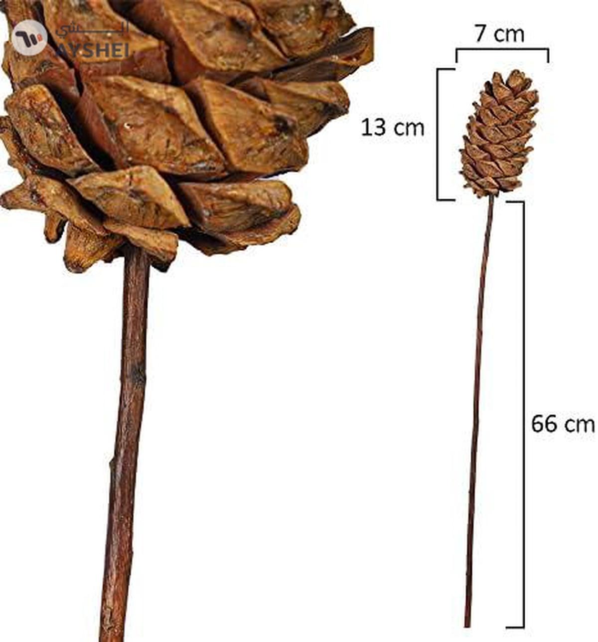 YATAI Pack of 3 Christmas Natural Pine Cones Stems Christmas Tree Ornament-3-3