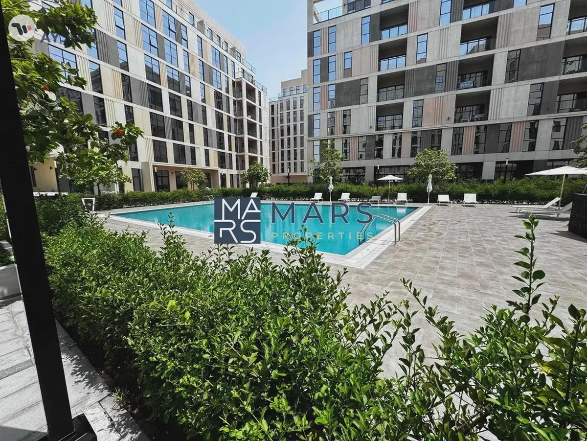 Luxurious brand new one bedroom with private garden and all facilities available in Al Mamsha.-1-landscape