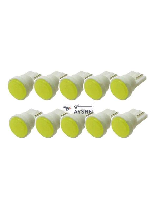Generic 10-Piece T10 COB Car LED License Plate Light