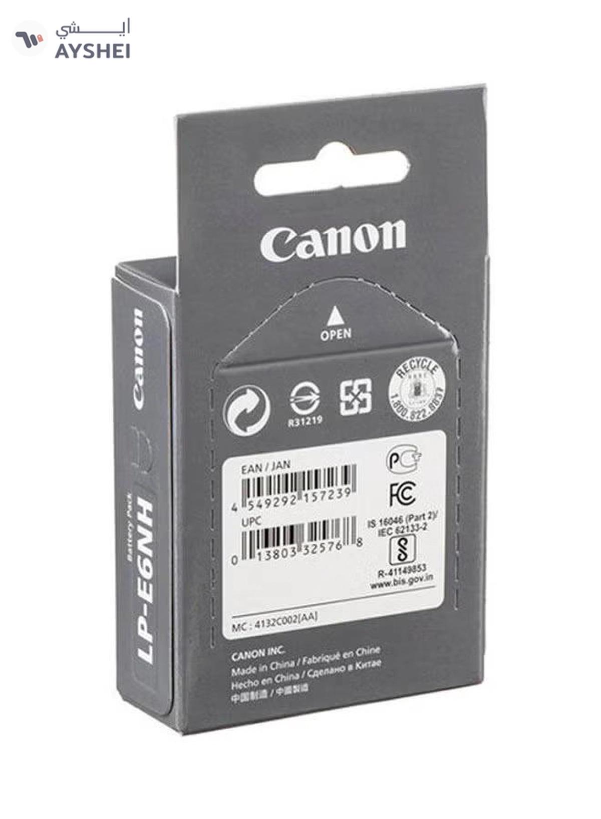 Canon 2130 mAh LP-E6NH Battery Pack Lithium-Ion Battery (7.2V, 2130mAh) Black-1-portrait