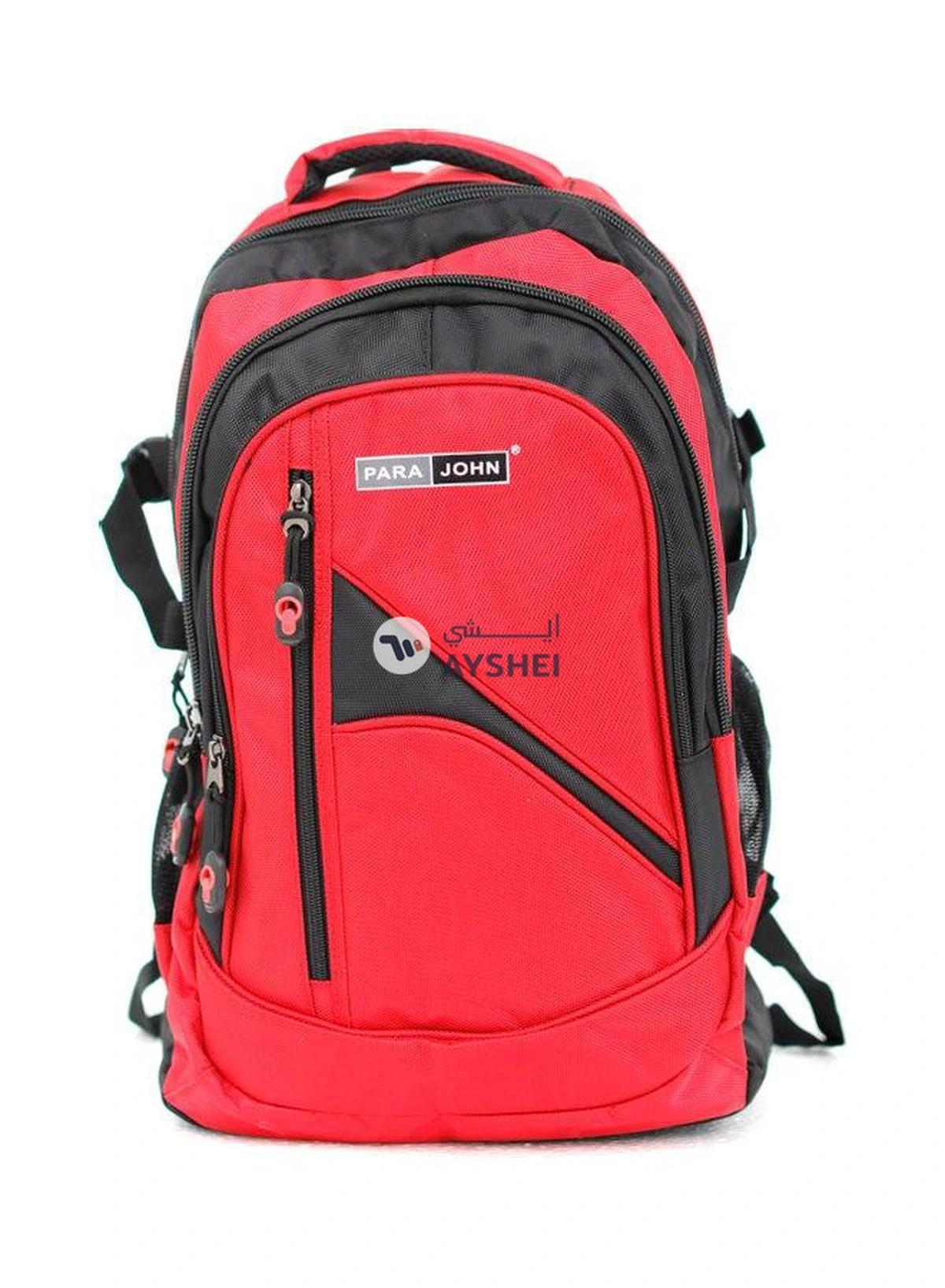 PARAJOHN Lightweight Large Capacity Backpack 18inch Red/Black-0-0