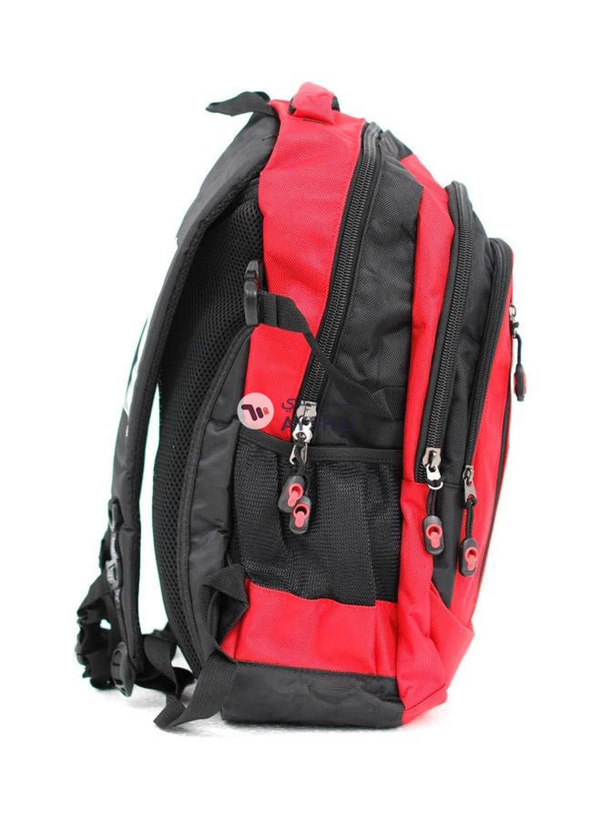 PARAJOHN Lightweight Large Capacity Backpack 18inch Red/Black-1-1