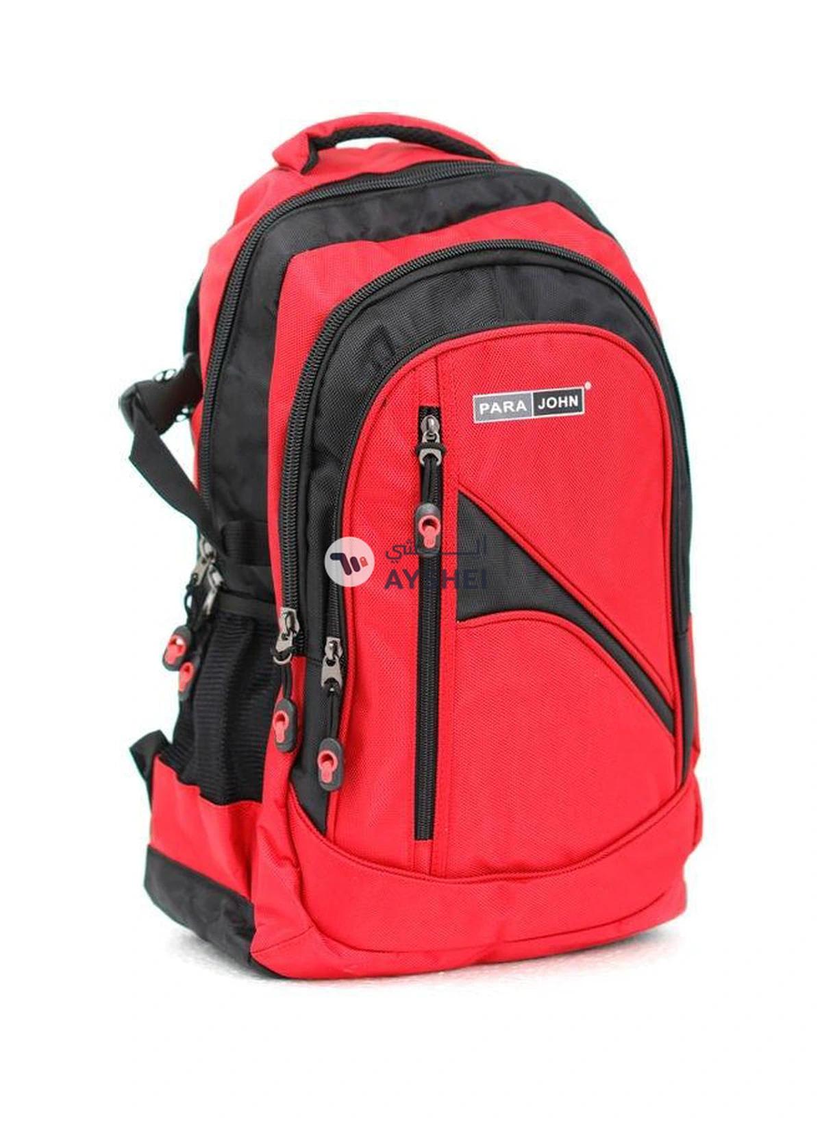 PARAJOHN Lightweight Large Capacity Backpack 18inch Red/Black-2-2