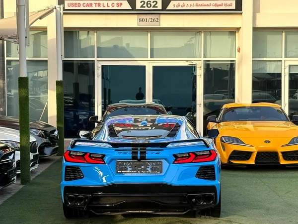 CHEVROLET CORVETTE C8 3LT GCC 2023 70th anniversary Special Order Full Service History (Under Warran