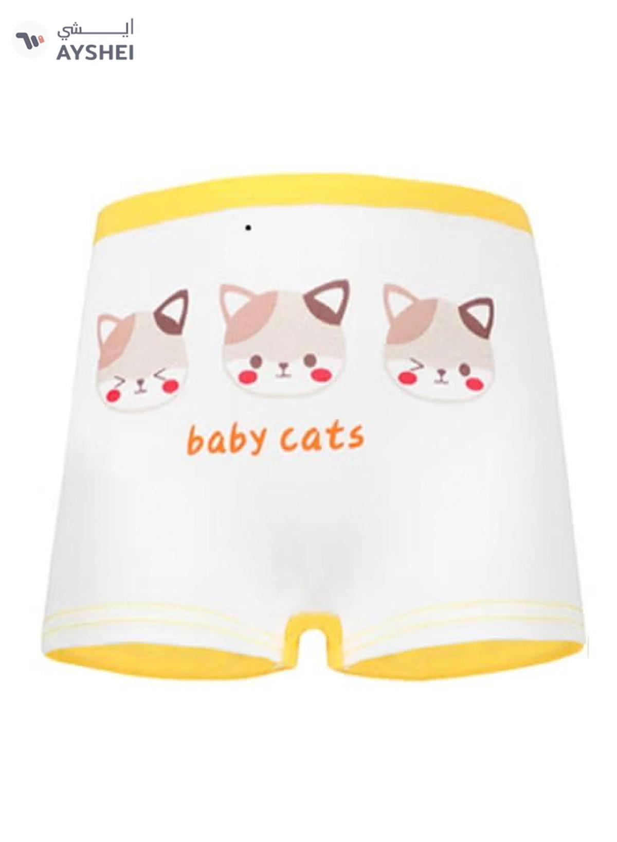 Babyqlo 4 Pack Baby Cats Printed Boxer Multicolour-1-1