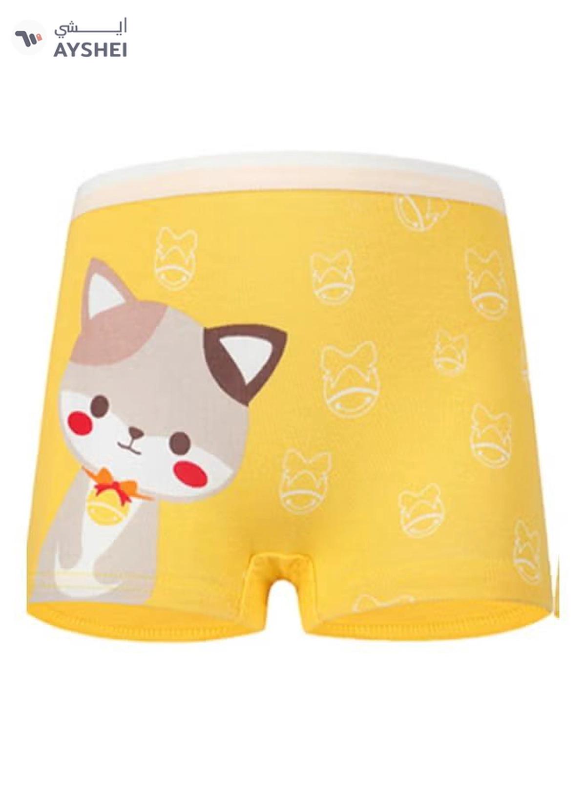 Babyqlo 4 Pack Baby Cats Printed Boxer Multicolour-3-3