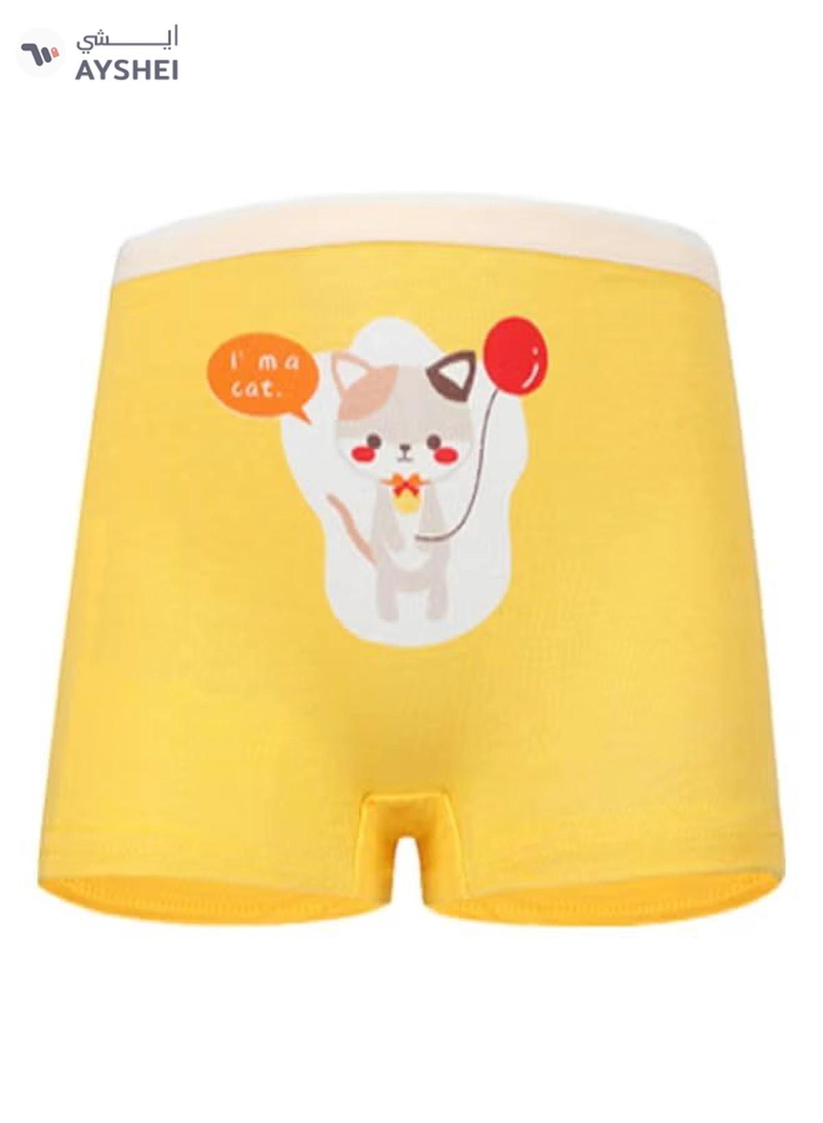 Babyqlo 4 Pack Baby Cats Printed Boxer Multicolour-4-4