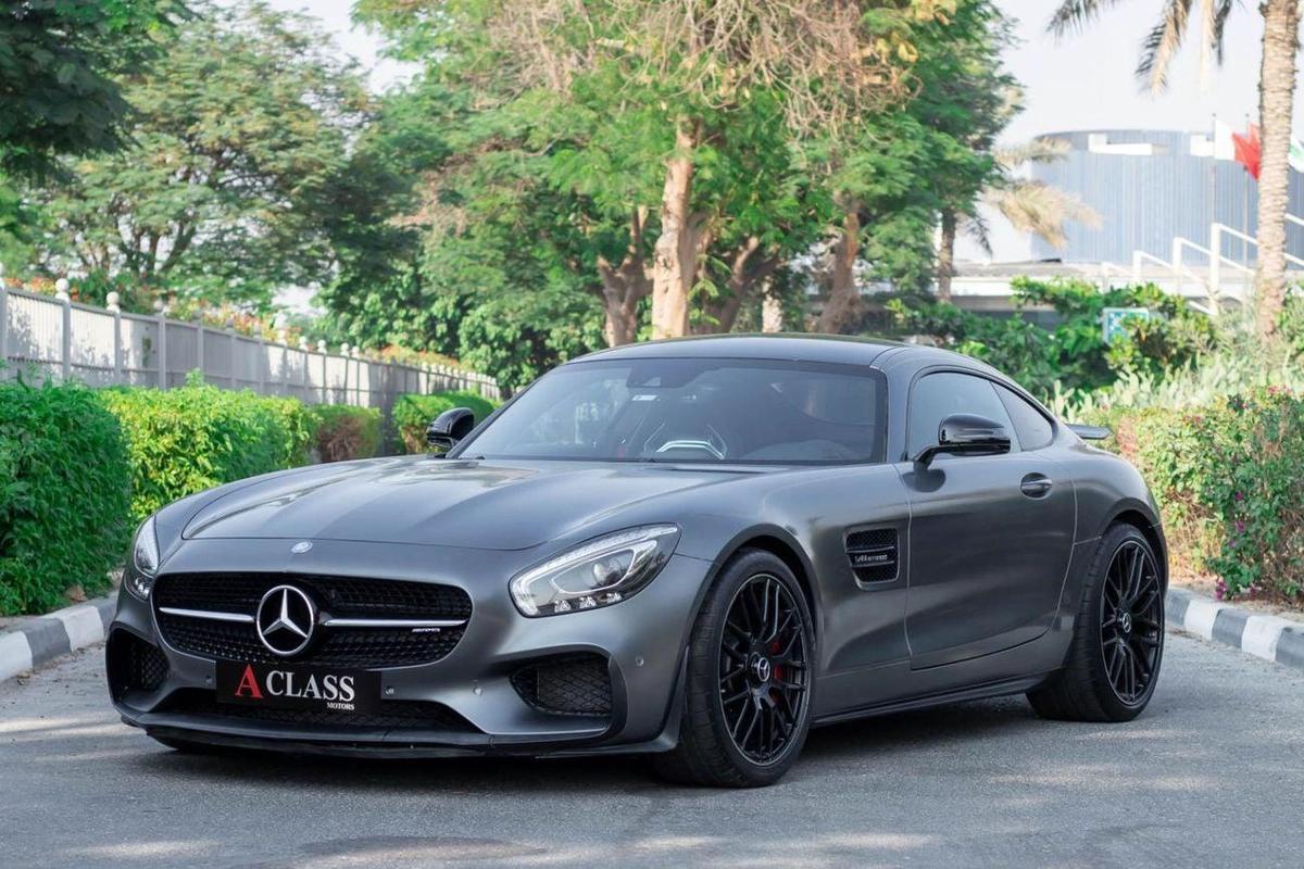Mercedes-Benz AMG GT S Mercedes AMG GT S 2016 (GCC) in excellent condition, only 75,000 km. Powered by a 4.0L V8 Twin-Turbo-0-0