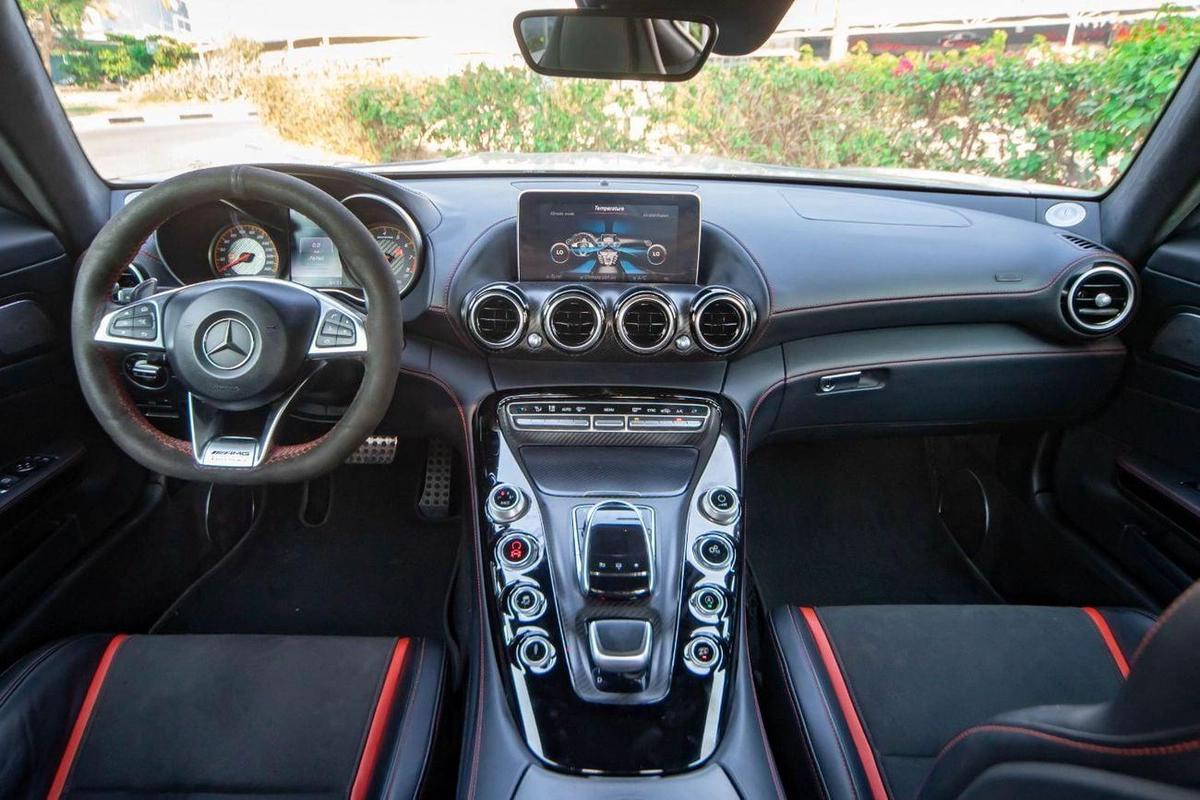 Mercedes-Benz AMG GT S Mercedes AMG GT S 2016 (GCC) in excellent condition, only 75,000 km. Powered by a 4.0L V8 Twin-Turbo-3-3