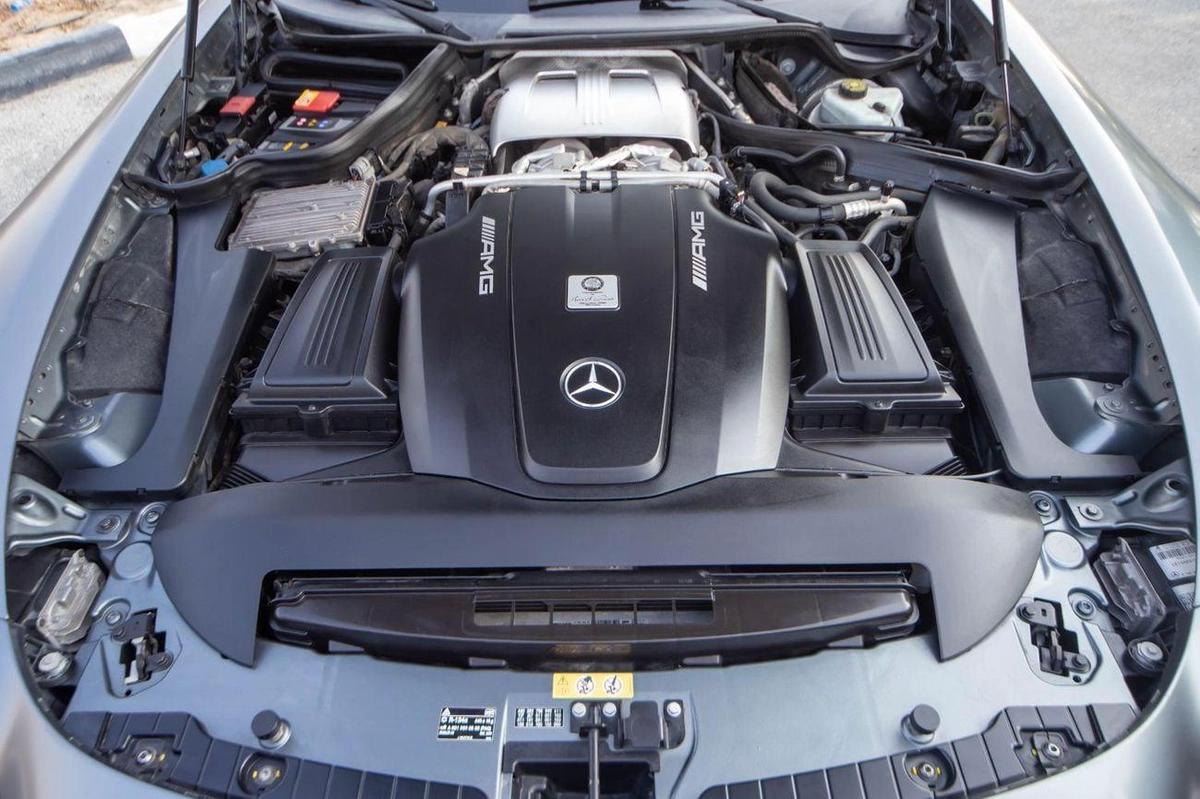 Mercedes-Benz AMG GT S Mercedes AMG GT S 2016 (GCC) in excellent condition, only 75,000 km. Powered by a 4.0L V8 Twin-Turbo-19-19