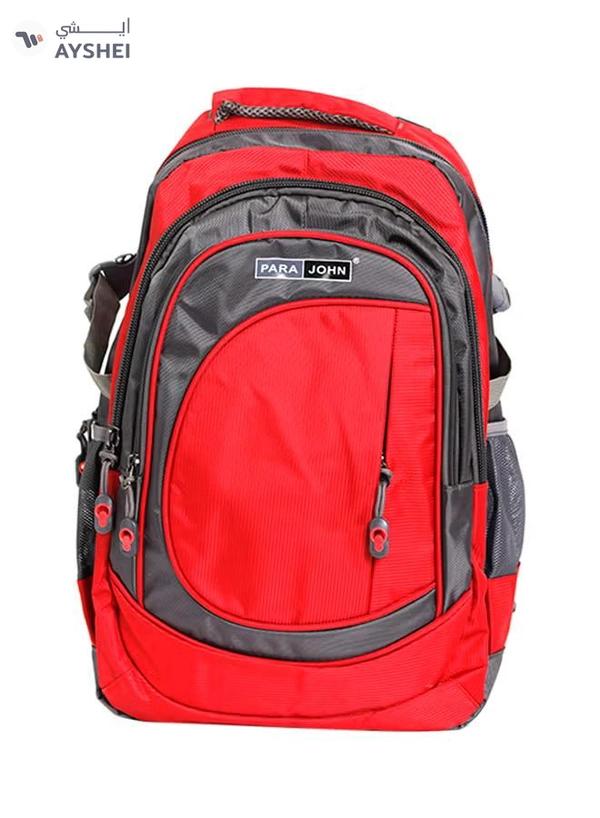PARAJOHN Nylon Zipper Back Pack Red