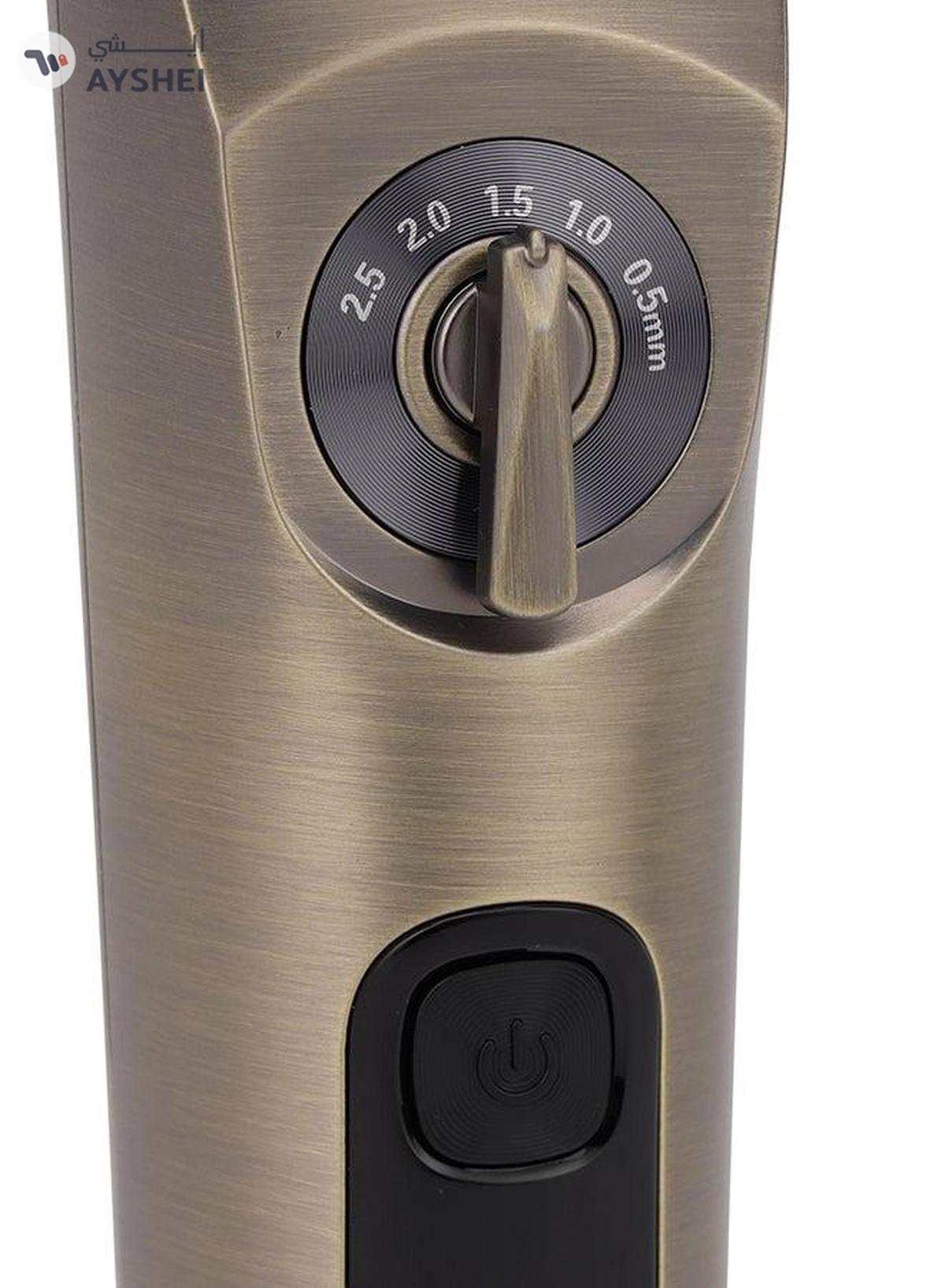 Olsenmark Professional Hair and Beard Trimmer OMTR4102, Waterproof IPX6 LED Display Gold-1-1