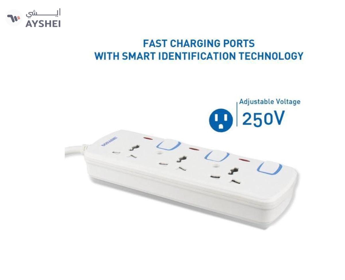 Sonashi 3 Way Universal Extension Socket with 5M Length Copper Cord Featured with Indicator Light-7-7