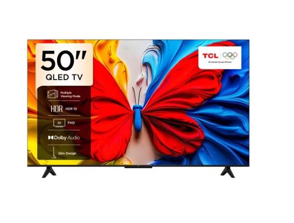 TCL 50 Inch Smart TV QLED HDR 10 Google TV, 60Hz, Dolby Audio, Game Mode, Multiple Eye Care with Slim Design, (2025 Model) - 50S5K Black