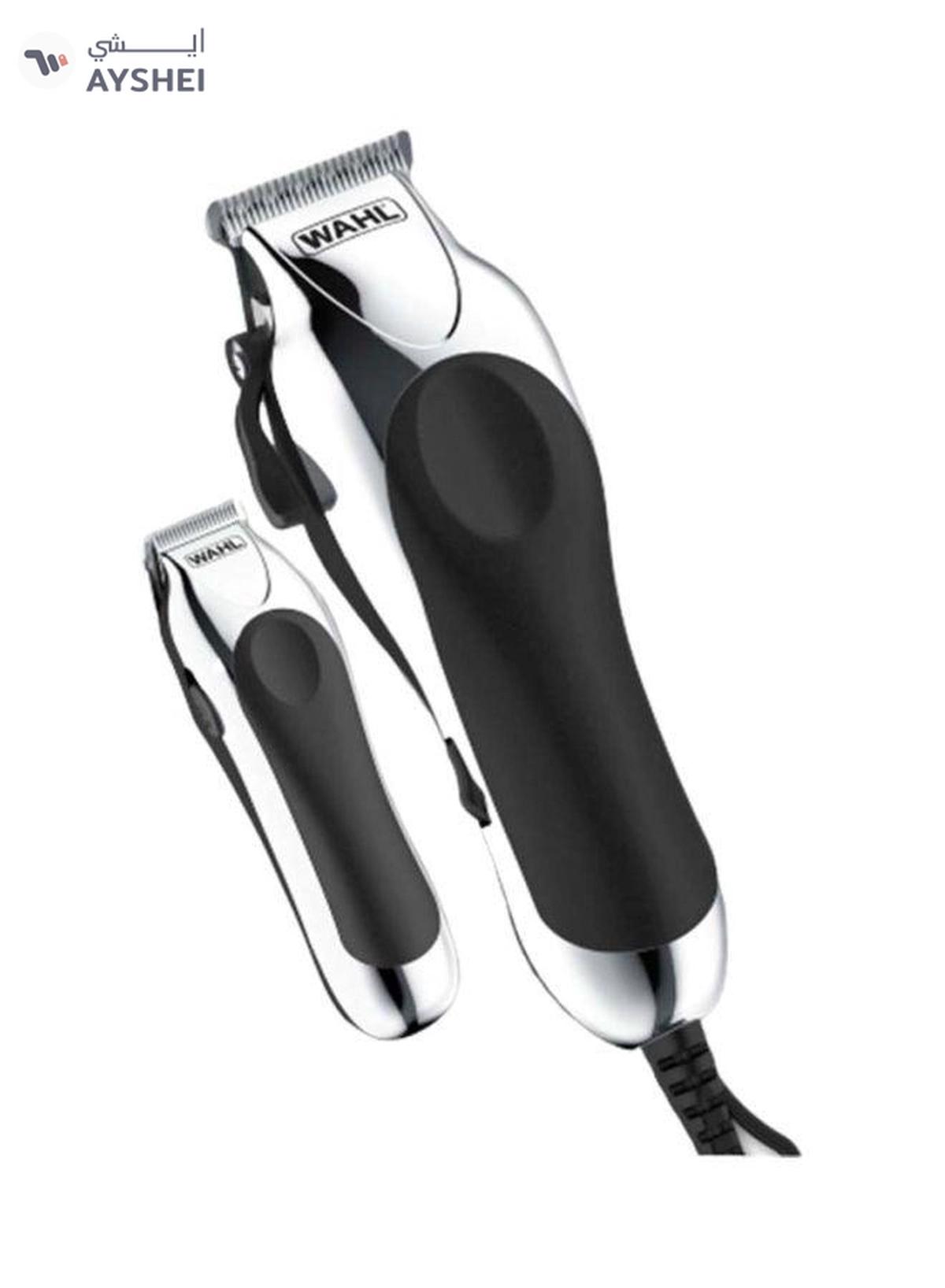 WAHL Deluxe Chrome Pro Hair Beard Clipping And Trimming Black/Silver-0-portrait
