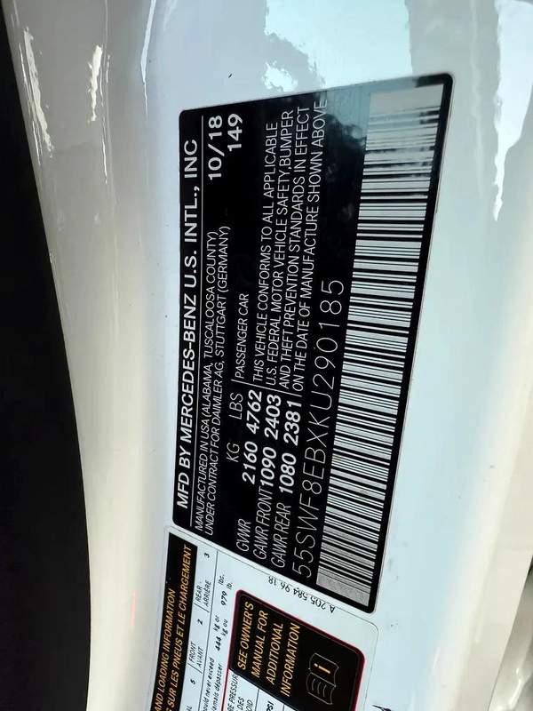 Mercedes-Benz C300 2019 - American Specs - Excellent Condition