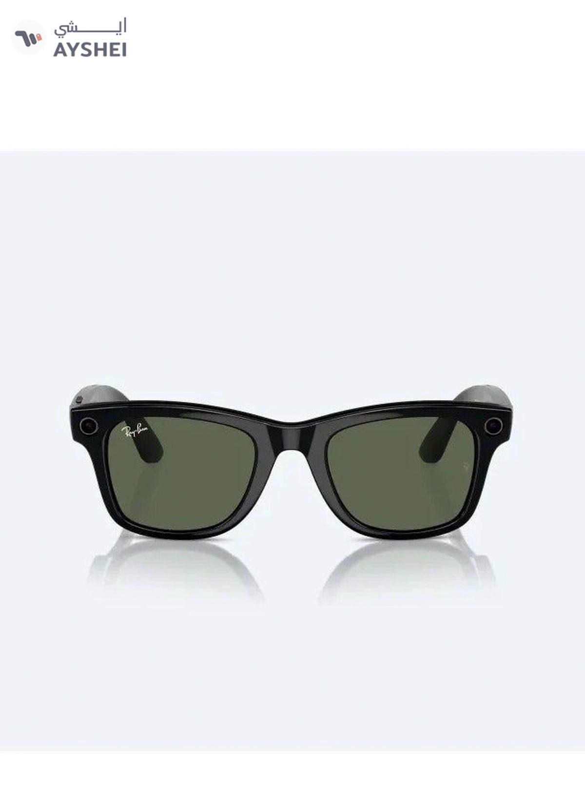 Ray Ban Wayfarer RW4006 Shiny Black Frames With G15 Green Classic Lenses Direct To Social Camera -1-portrait