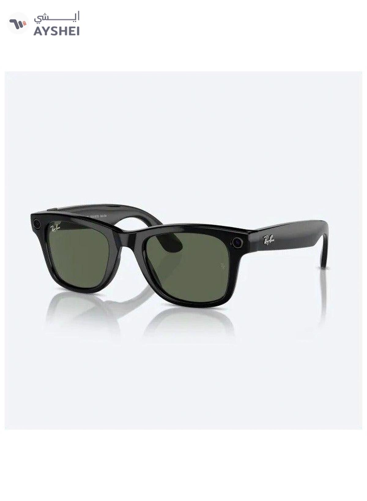 Ray Ban Wayfarer RW4006 Shiny Black Frames With G15 Green Classic Lenses Direct To Social Camera -0-0