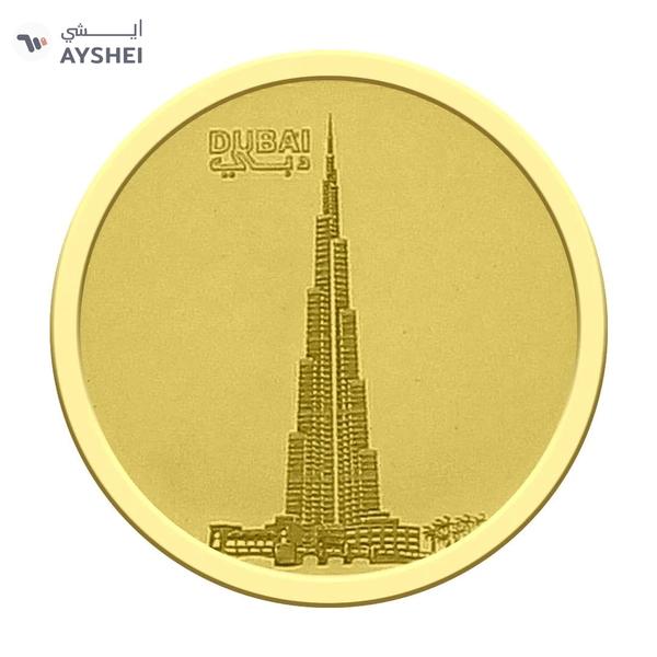 Collectable Emirates Minting Burj Khalifa 1 Gram Gold Coin 999.9 Purity