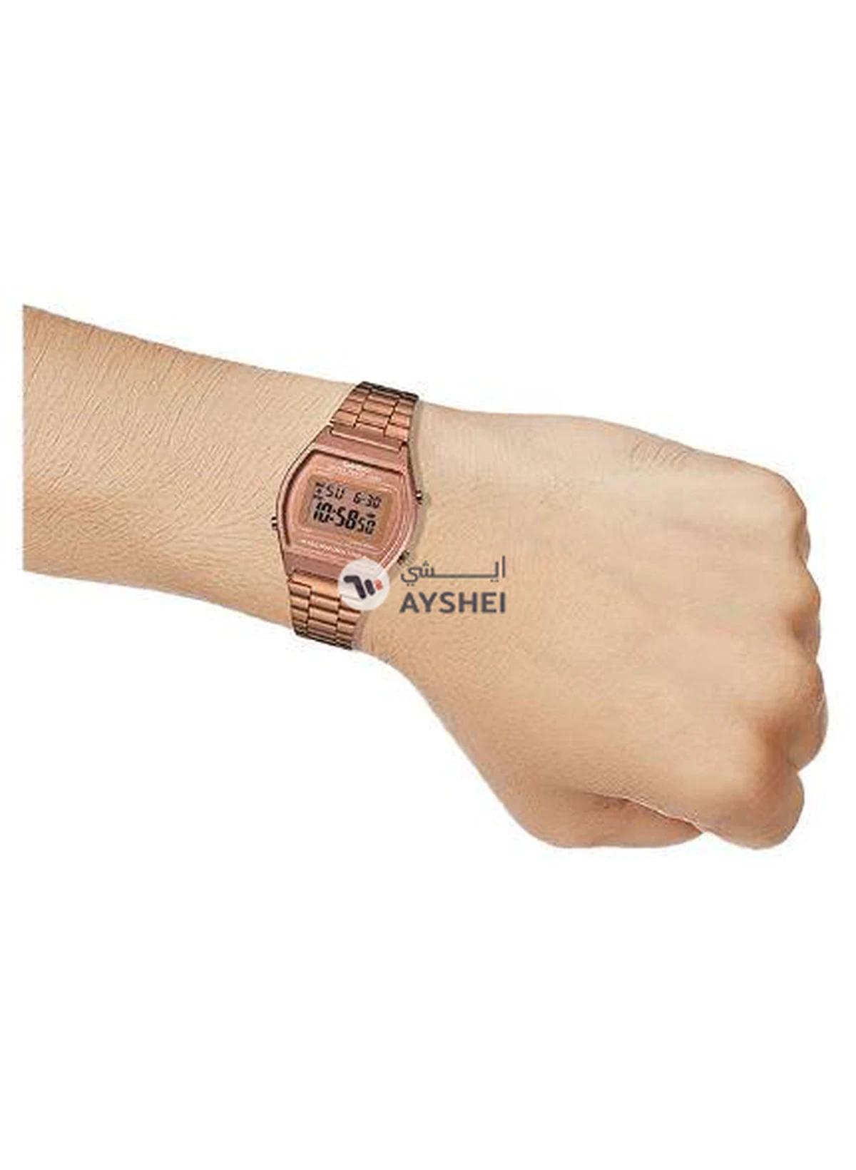 CASIO Women's Water Resistant Stainless Steel Digital Watch B640WC-5ADF - 35 mm - Rose Gold-1-portrait
