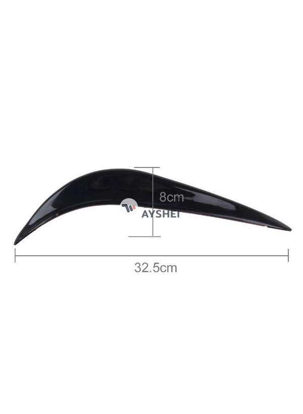 Generic 2-Piece Car Body Carbon Fiber Bumper Protective Sticker