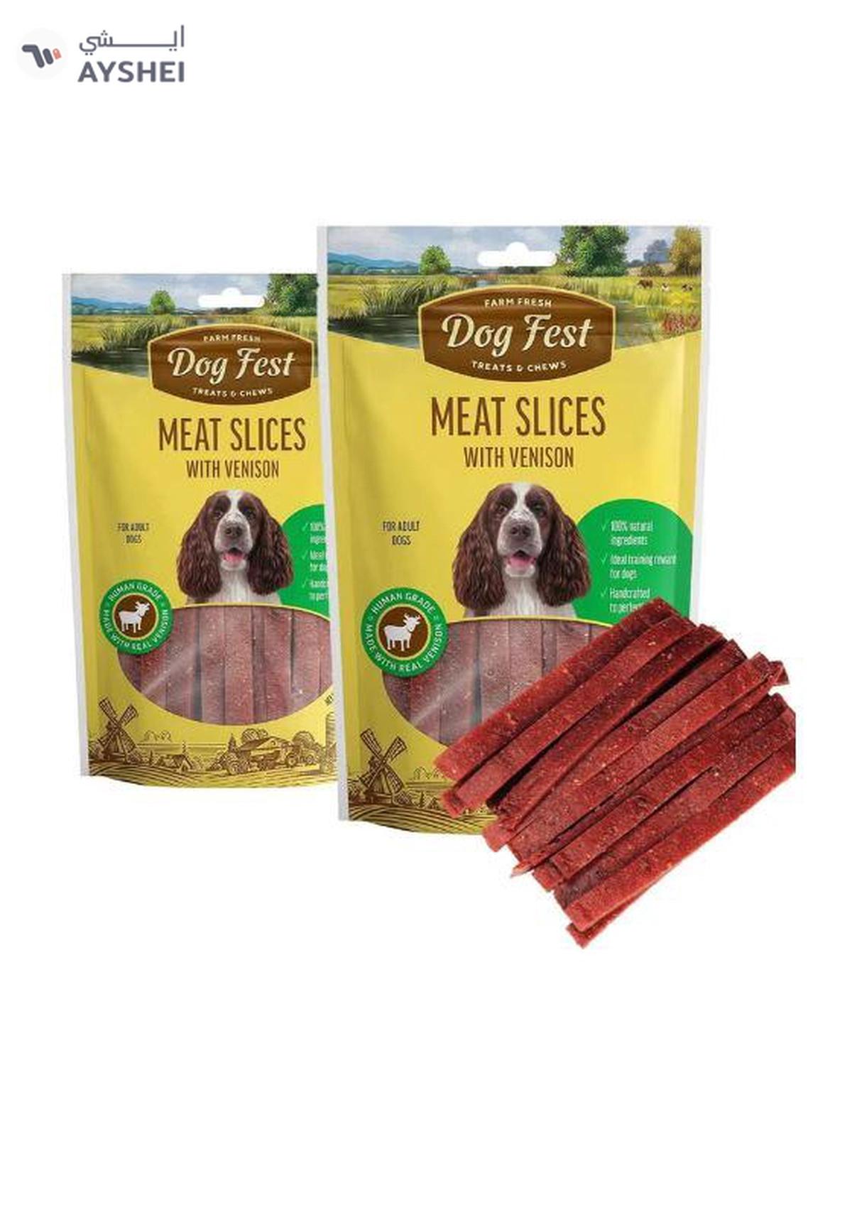 Dog Fest Slices With Venison For Adult Dogs 90g-0-portrait