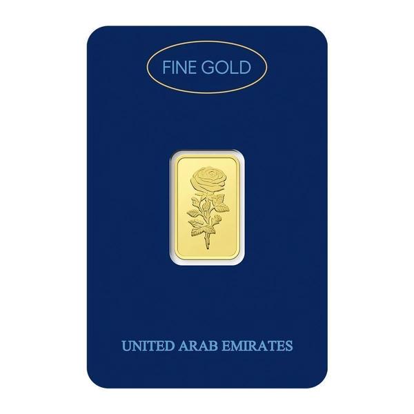 Dubai Gold 5 Grams Pure 999.9 Fine Gold Bar - Variable Design
