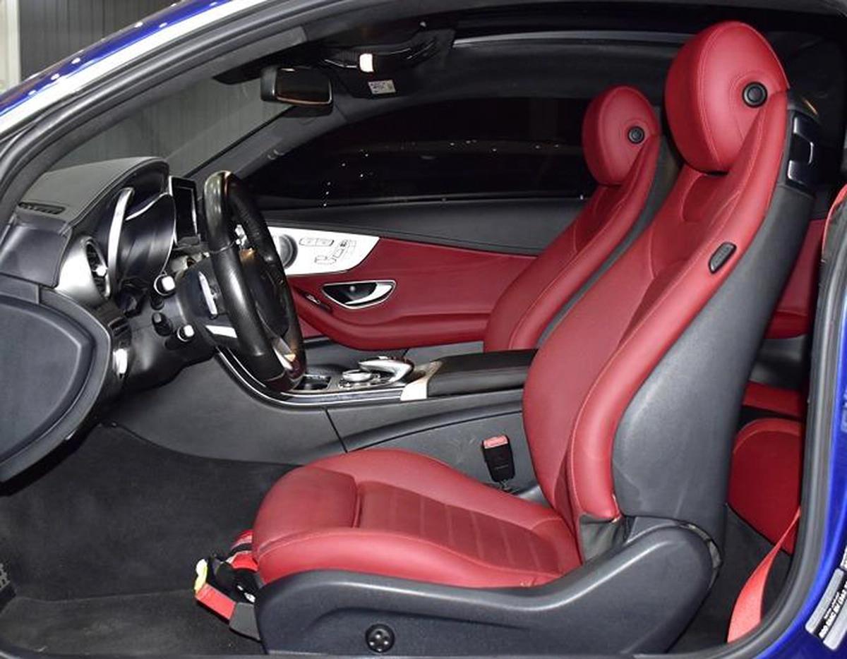 Mercedes Benz C300 Coupe ( 2016 Model ) in Blue Color GCC Specs-2-2
