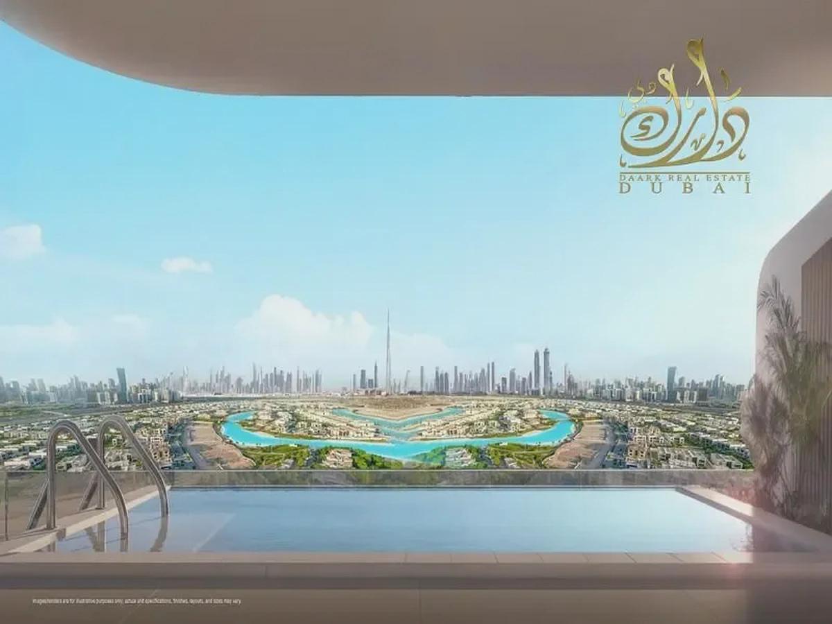 DIRECT TO BARARI | DIVINE AL BARARI | BALCONY | POOL & SKYLINE VIEW-0-landscape