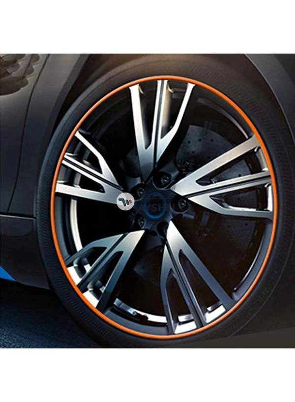 Generic 8M Flexible Car Wheel Hub Trim Mouldings Decoration Strip