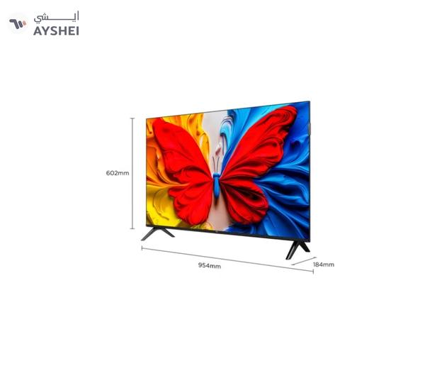 TCL 43 Inch Smart TV QLED HDR 10 Google TV, Dolby Audio, Game Mode, Multiple Eye Care with Slim Design, 60Hz, (2025 Model), 43S5K Black