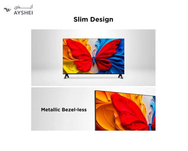 TCL 43 Inch Smart TV QLED HDR 10 Google TV, Dolby Audio, Game Mode, Multiple Eye Care with Slim Design, 60Hz, (2025 Model), 43S5K Black