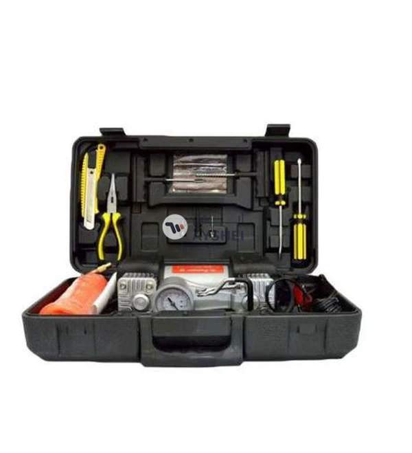 Camel 2-Cylinder Air Compressor With Plastic Tool Box