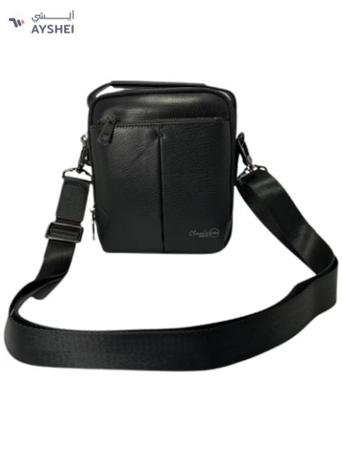 Classic Milano Men's Shoulder Bag Leather Crossbody Bag for Men Side Bag Sling Bag Small-5-5