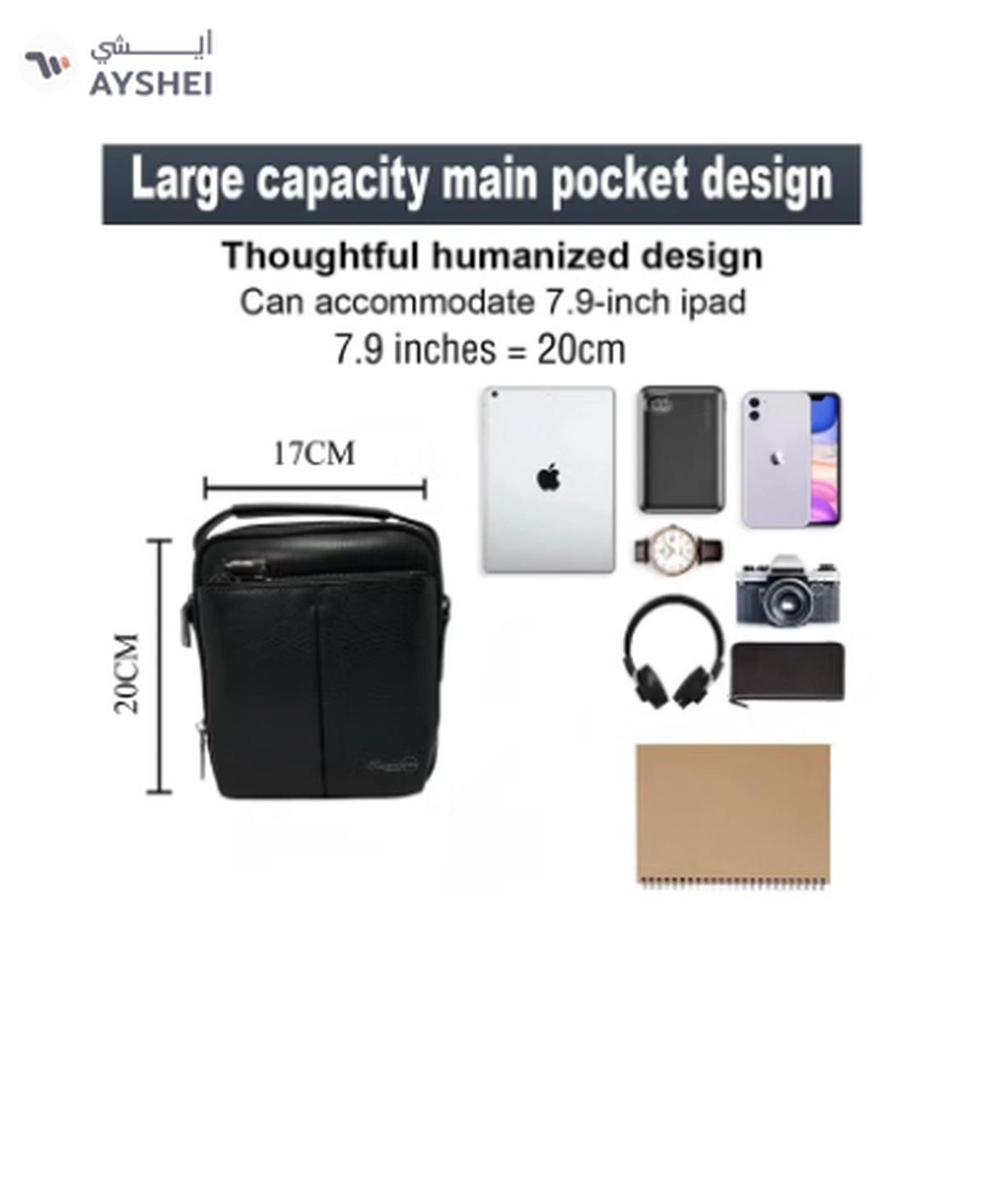 Classic Milano Men's Shoulder Bag Leather Crossbody Bag for Men Side Bag Sling Bag Small-1-portrait